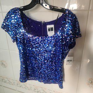 BEAUTIFUL Tadashi Shoji sequin top - NWT